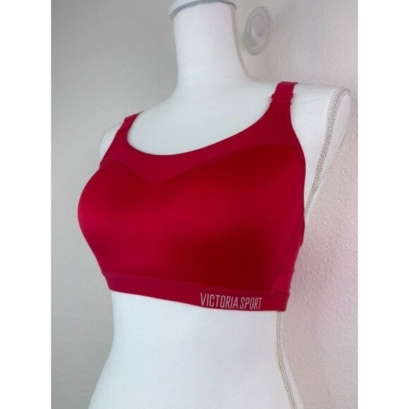 Victoria's Secret women's 34D red incredible lightweight max‎ support sports bra - Picture 2 of 6